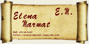 Elena Marmat vizit kartica